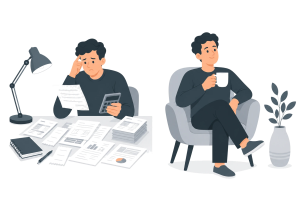 چگونه از امروز برای حقوق بازنشستگی مادامالعمر برنامهریزی کنیم؟(طرح ویژه «مان») 3 financial illustration transparent